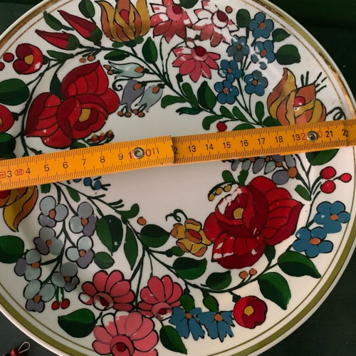 Handmade decorative plate used