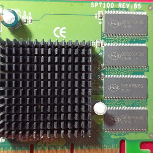 NVIDIA GeForce4 MX440 graphics card used, 64MB, AGP interface