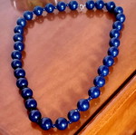 Necklace with blue beads