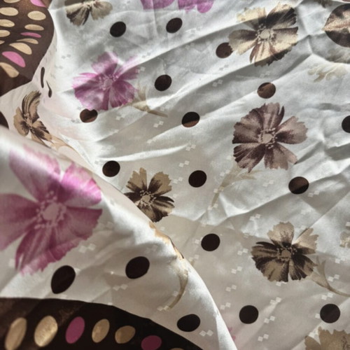 Satin scarf used, multicolored