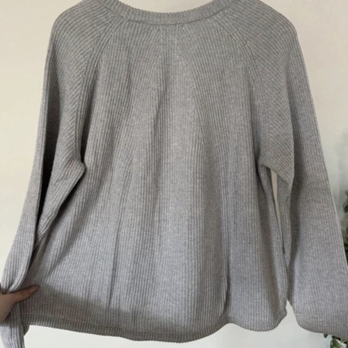 Massimo Dutti grey knit sweater size M