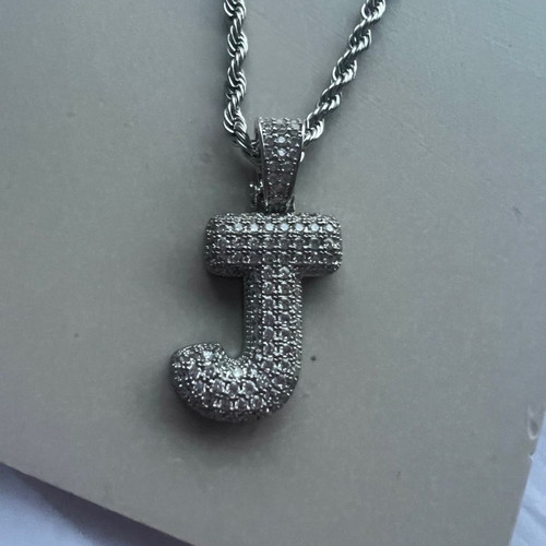 Necklace with letter J new