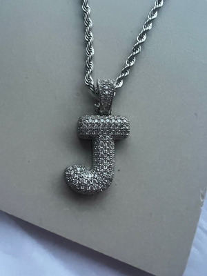 Necklace with letter J new