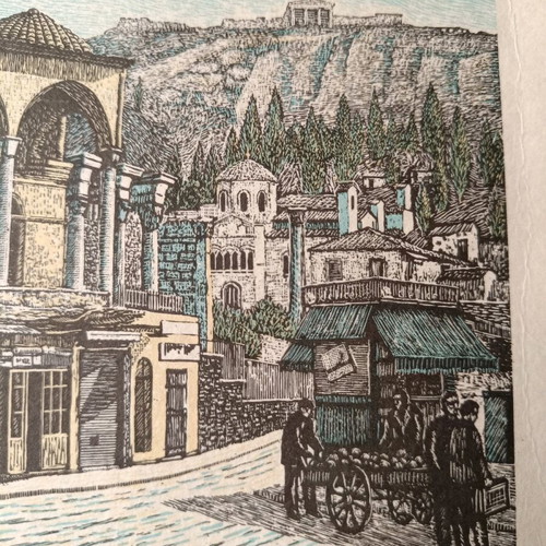Painting The Monastiraki like new from the Museum of Folk Art