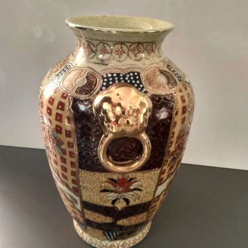 Satsuma vase used, height 32 cm
