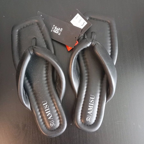 Slippers new, soft, slightly small, eco leather, size 39