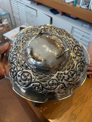 Silver plate 925 like new, 28cm diameter