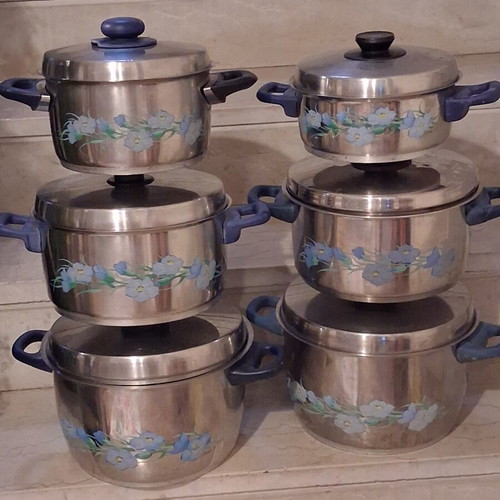 Fissler cookware set 6 pieces, blue dream series