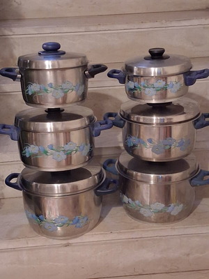 Fissler cookware set 6 pieces, blue dream series