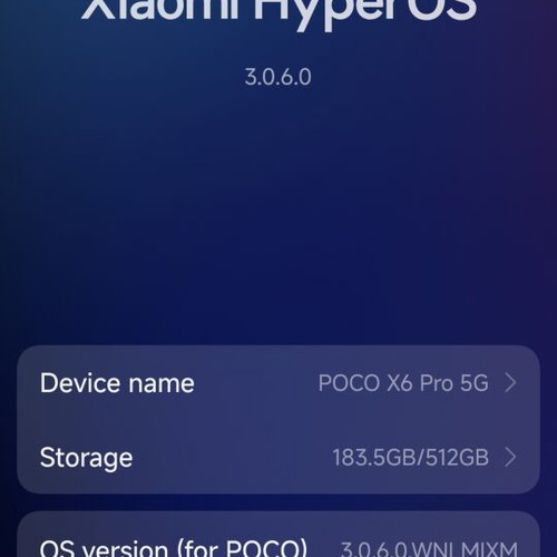 Poco X6 Pro 12GB RAM 512GB like new