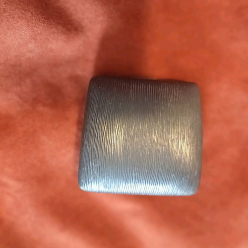 Orofix cufflinks used, vintage, embossed gold on coral background