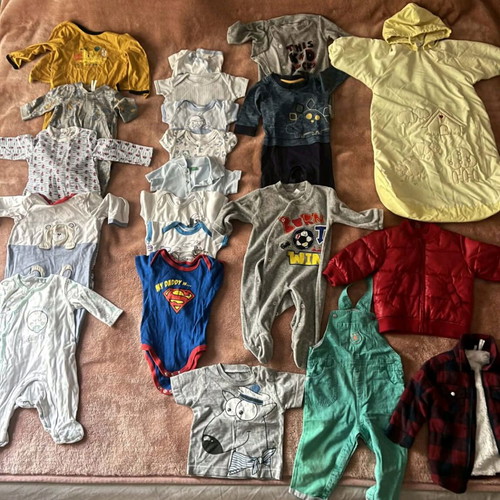 Baby clothes like new, pack of 65 pieces boys (0-9 months)