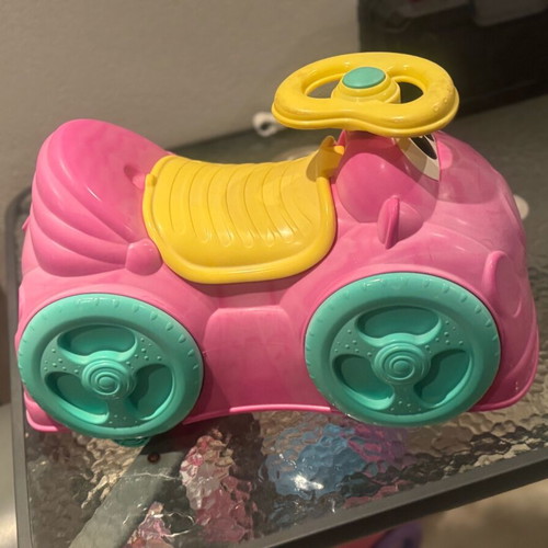 Chicco toy car giro giro all pink like new
