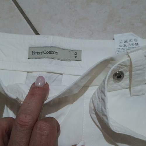 White pants with pockets, size S / 36 / 8