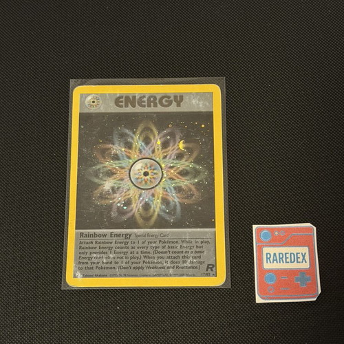 Rainbow Energy 17/82 Pokémon TCG Team Rocket card