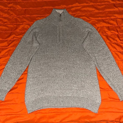 Neyra Collection Baby Alpaca Quarter Zip Sweater, beige, size L