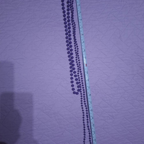 Necklaces pack of 4 used with black and purple beads, metal color