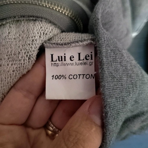 Lui e Lei sweatshirt jacket used, gray, size 2