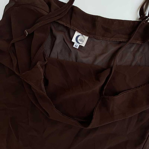 Luna chocolate crepe nightdress medium like new