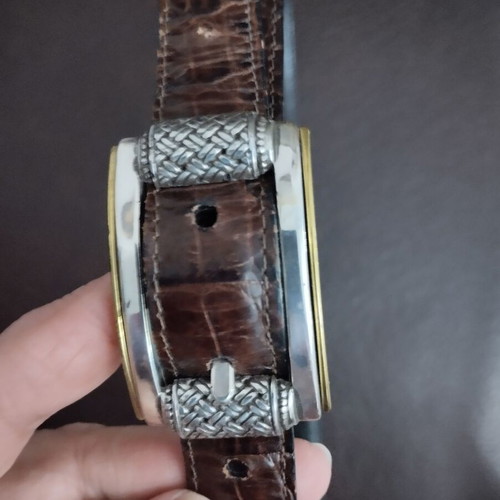 Double-sided belt black and brown like new, 95 cm
