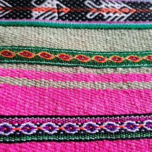 Peruvian woven toiletry bag new, handmade from sheep wool