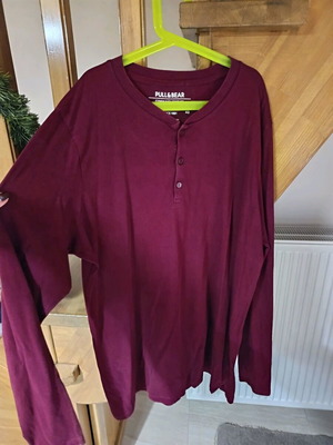 Pull & Bear men's blouse large like new, red and purple