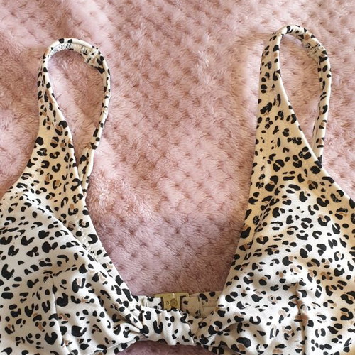 Leopard print swimsuit H&M size 34 like new