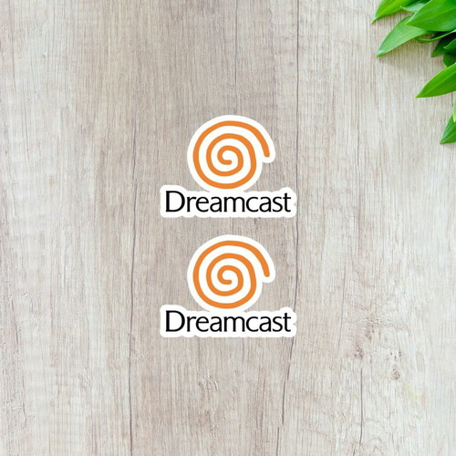 Dreamcast stickers pack of 2 glossy new