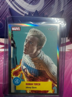 Topps Chrome Fantastic Four First Steps 2025 Human Torch FF-10 Foil new