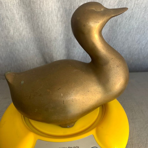 Bronze duck figure used