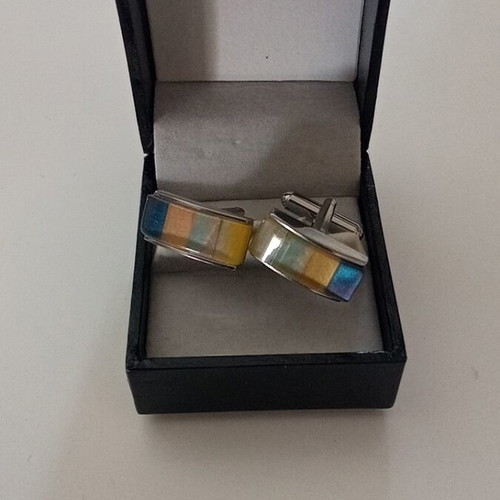 Zara cufflinks like new, multicolored