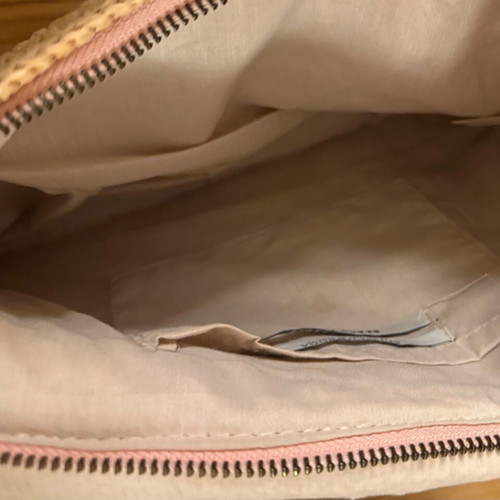 Maison Scotch Beach Freaks raffia clutch bag like new