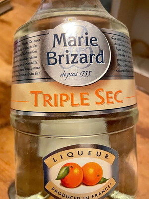 French orange liqueur Marie Brizard Triple Sec new, in its box