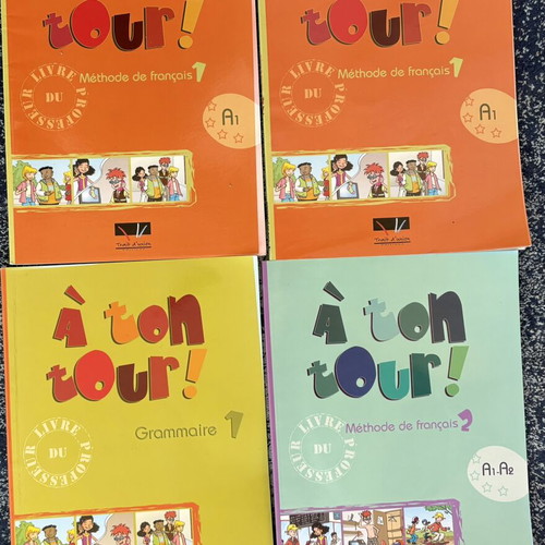 French Learning Books like new, teacher's set