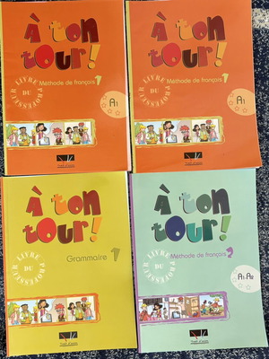 French Learning Books like new, teacher's set