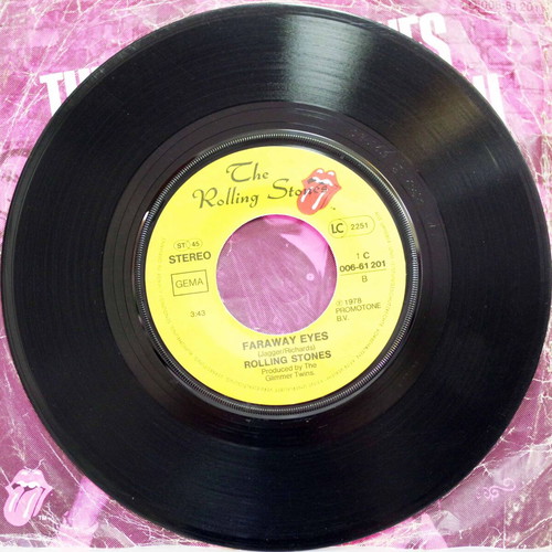 The Rolling Stones Miss You & Faraway Eyes 7'' vinyl used, rock