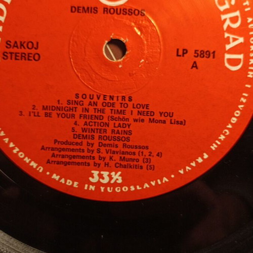 Demis Roussos Souvenirs vinyl used