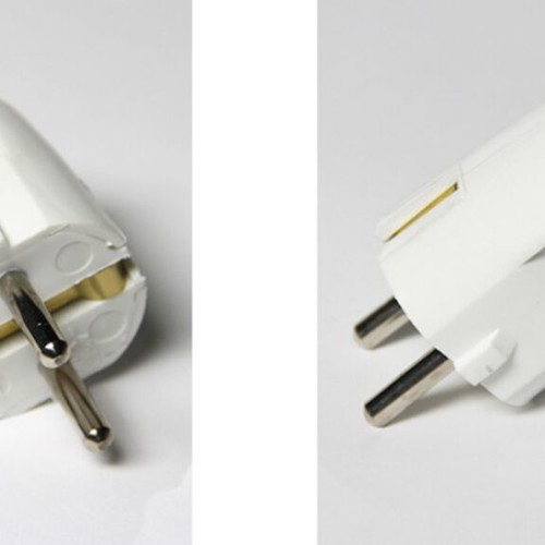 Schuko power plug, angle K-10