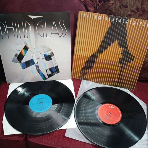 Philip Glass Dance Pieces and Glassworks vinyl records, classical