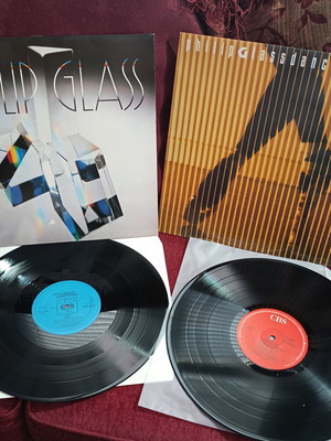 Philip Glass Dance Pieces and Glassworks vinyl records, classical