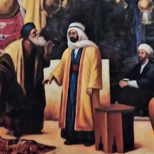 Lang exotic painting on canvas with frame like new