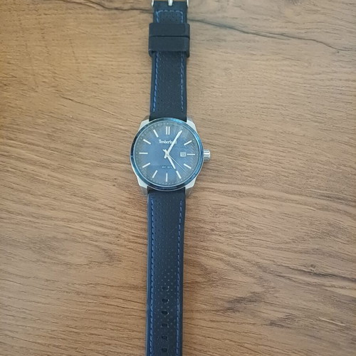 Timberland wristwatch used, blue, broken crown