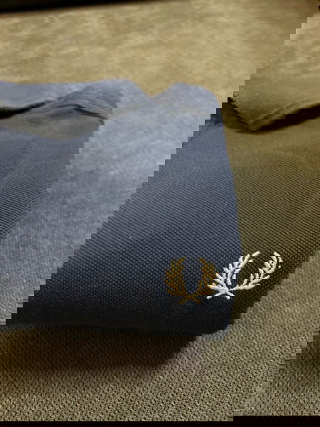 Ανδρικό polo Fred Perry κοντομάνικο μπλε ράφ