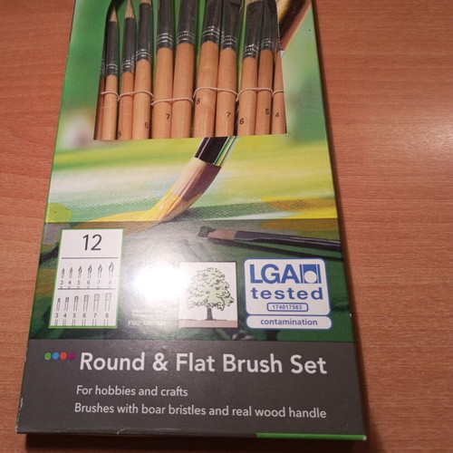 Crelando painting brushes new, set of 12