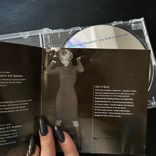 Whitney Houston My Love Is Yours CD like new with booklet