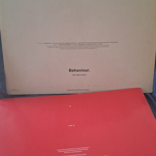 Pet Shop Boys Behaviour vinyl like new