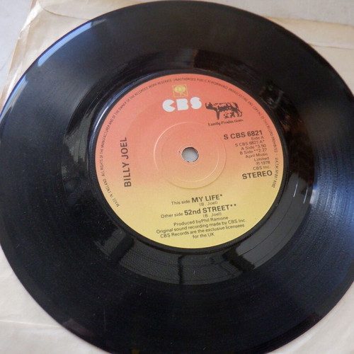 Billy Joel My Life rare 45 rpm vinyl used