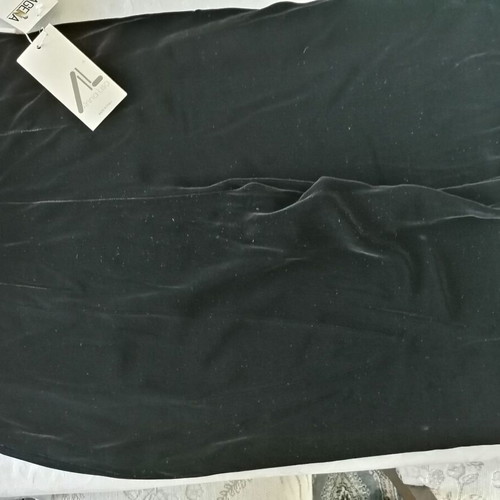 Black Velvet Pants New Italian Anna Lisa 82% Viscose 18% Silk