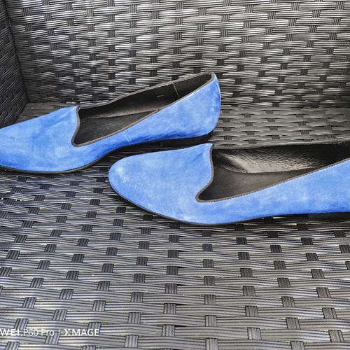 Kurt Geiger ballerinas used, size 40, natural suede, blue