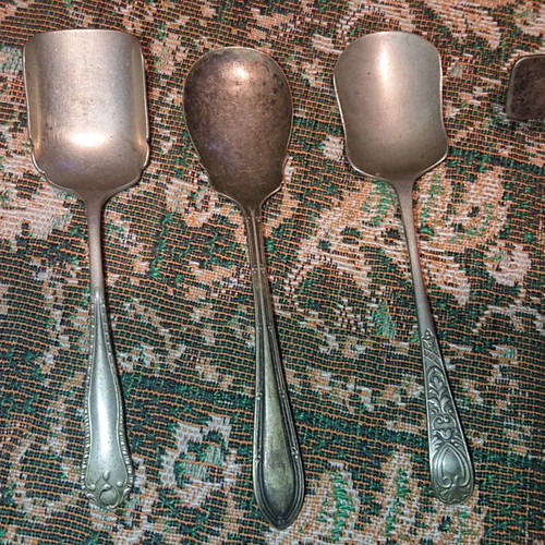 Old spoons used with markings
